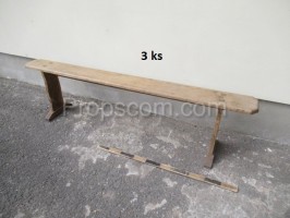 Medieval narrow bench