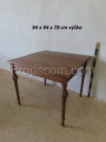 Folding wooden table