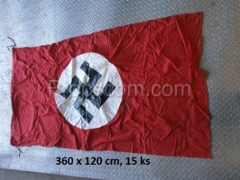 Flag with swastika