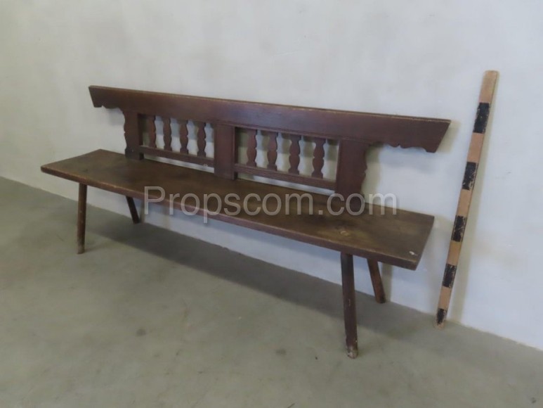 Wooden bench