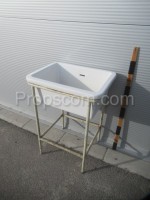 Washbasin in construction