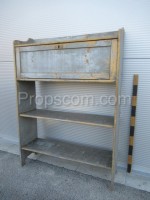 wooden bookshelf with cabinet