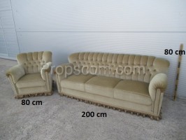 Sofa mit Sessel