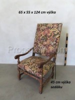 Upholstered armchair