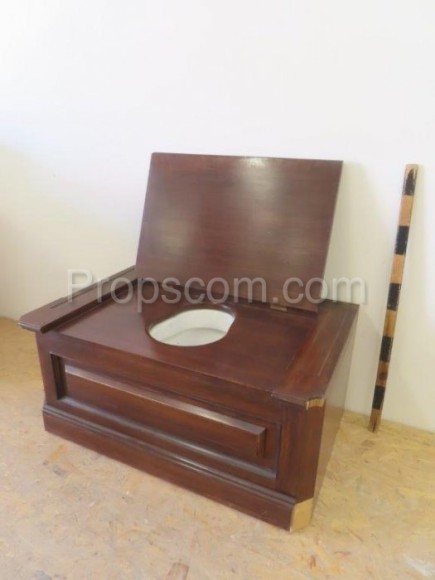 Wooden lining of the toilet