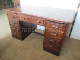 Dark wooden desk