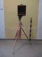 Brass camera with tripod