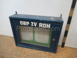 Notice board glazed ROH