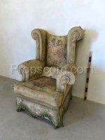 Upholstered armchair