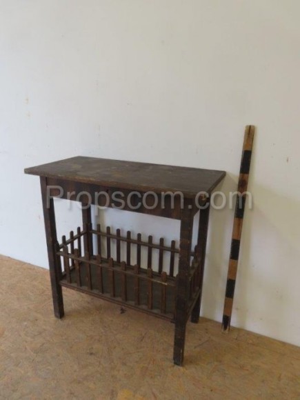 Side table with playpen