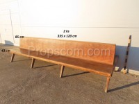 Double-sided bench