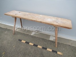 Wooden bench