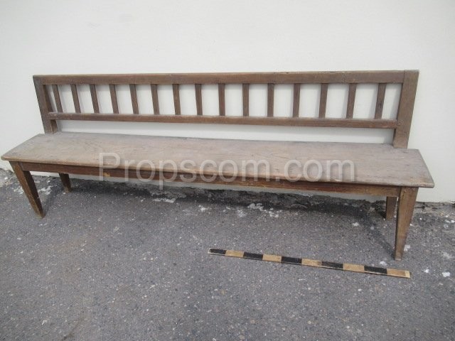 Wooden bench