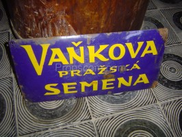 Metal sign: Vanek's Prague Seeds