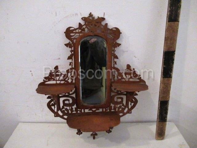 Carved mirror