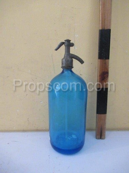 Siphonflasche blau