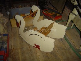Swans rocking