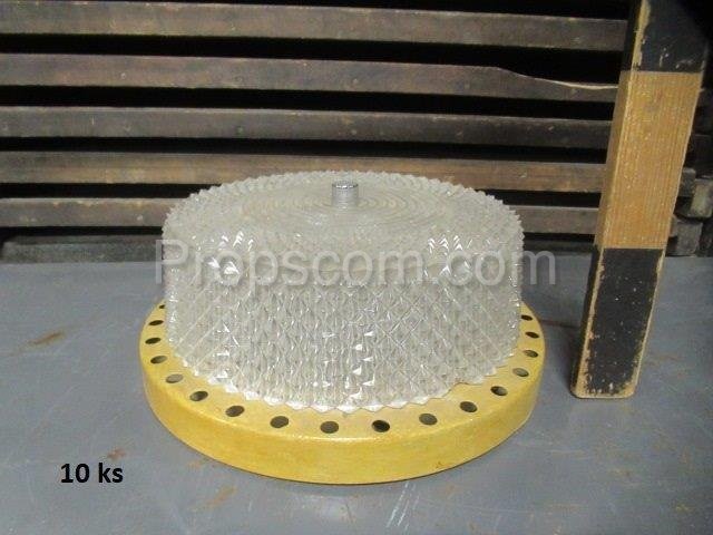 Ceiling light metal pressed glass