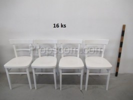 Židle dřevěné lakované bílé 