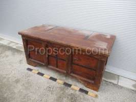 Forged wooden chest