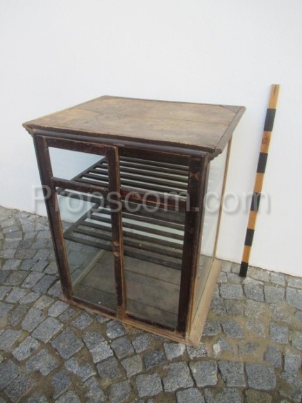 Wooden glass case