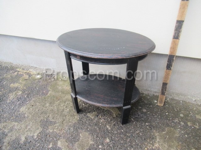 Wooden round table