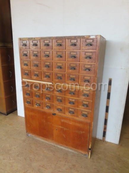Wooden filing cabinet