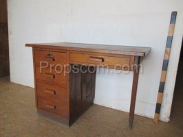 dark wooden desk