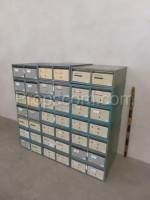 Small tin filing cabinet