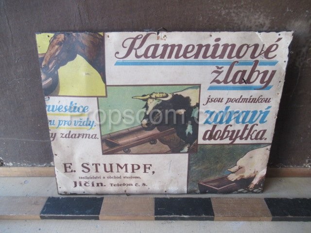 Advertising leaflet earthenware gutters