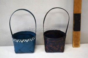 Wicker knitted baskets
