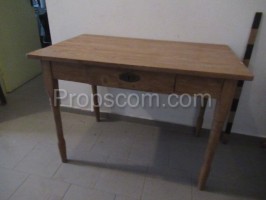 Wooden table with drawer