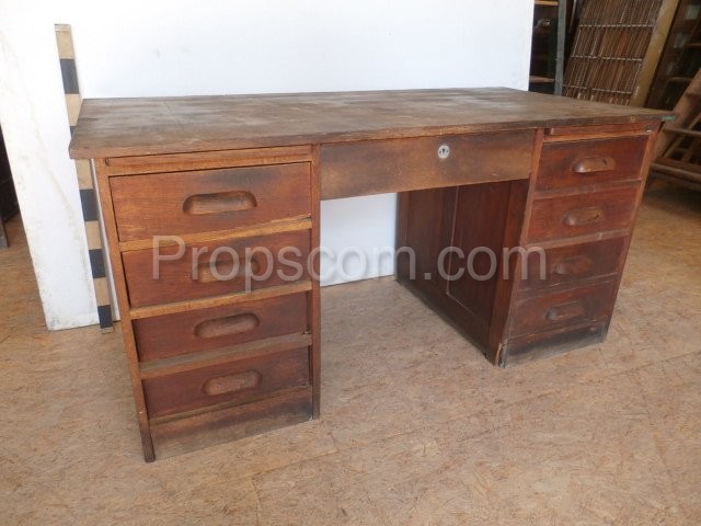 Dark wooden desk