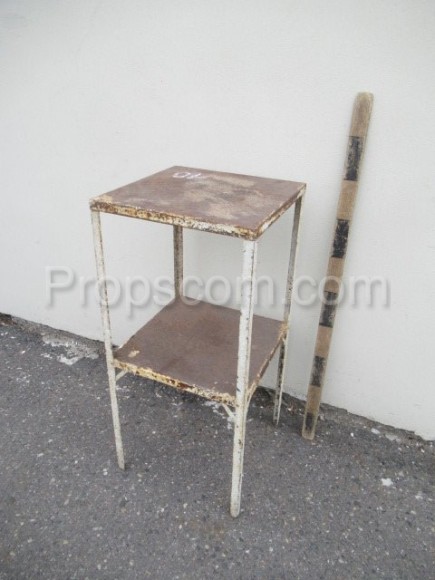 Metal side table