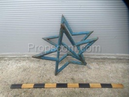 Iron five-pointed stars