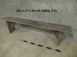 Wooden bench