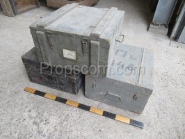 A mixture of military boxes