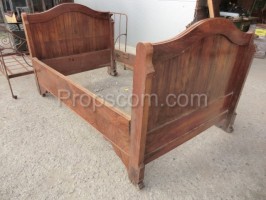 Solid wooden bed