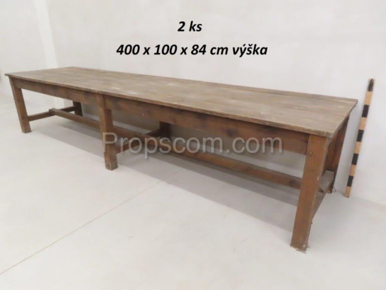 Long wooden table 