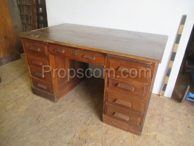 Light wood desk