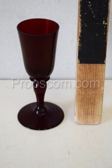 Ruby glass tumbler