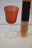 A glass on a stem