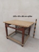 Wooden table with legs 