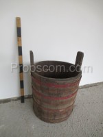 Bucket with forged hoops