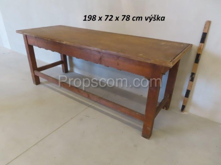 Wooden long table