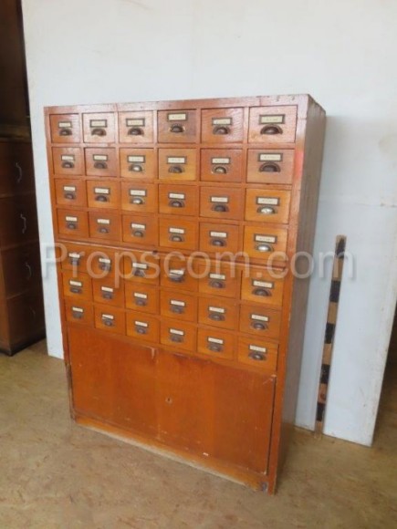 Wooden filing cabinet