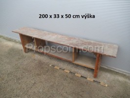 Bench brown long