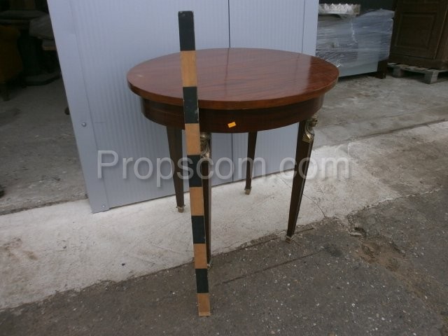 Wooden round table