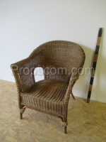 Wicker armchair