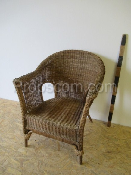 Wicker armchair